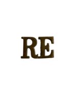 WW1 British BEF Royal Engineers Shoulder Title Insignia Single