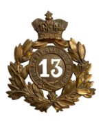British Victorian 13th Regiment Shako Plate