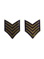 Royal Canadian Mounted Police RCMP Staff Sergeant Rank Collars Insignia Pair