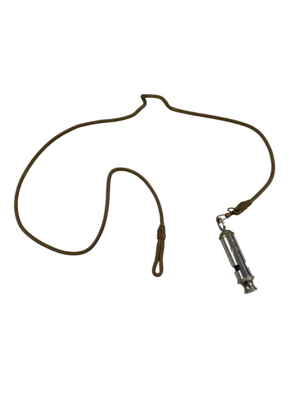 British Canadian Officers Whistle With Lanyard