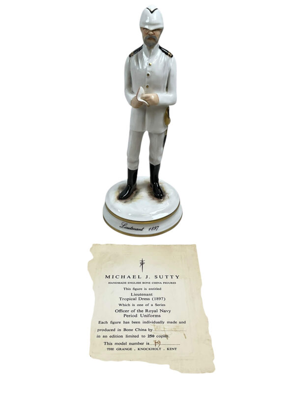 British RN Navy Michael J. Sutty Bone China Semi-Tropical Dress Figure