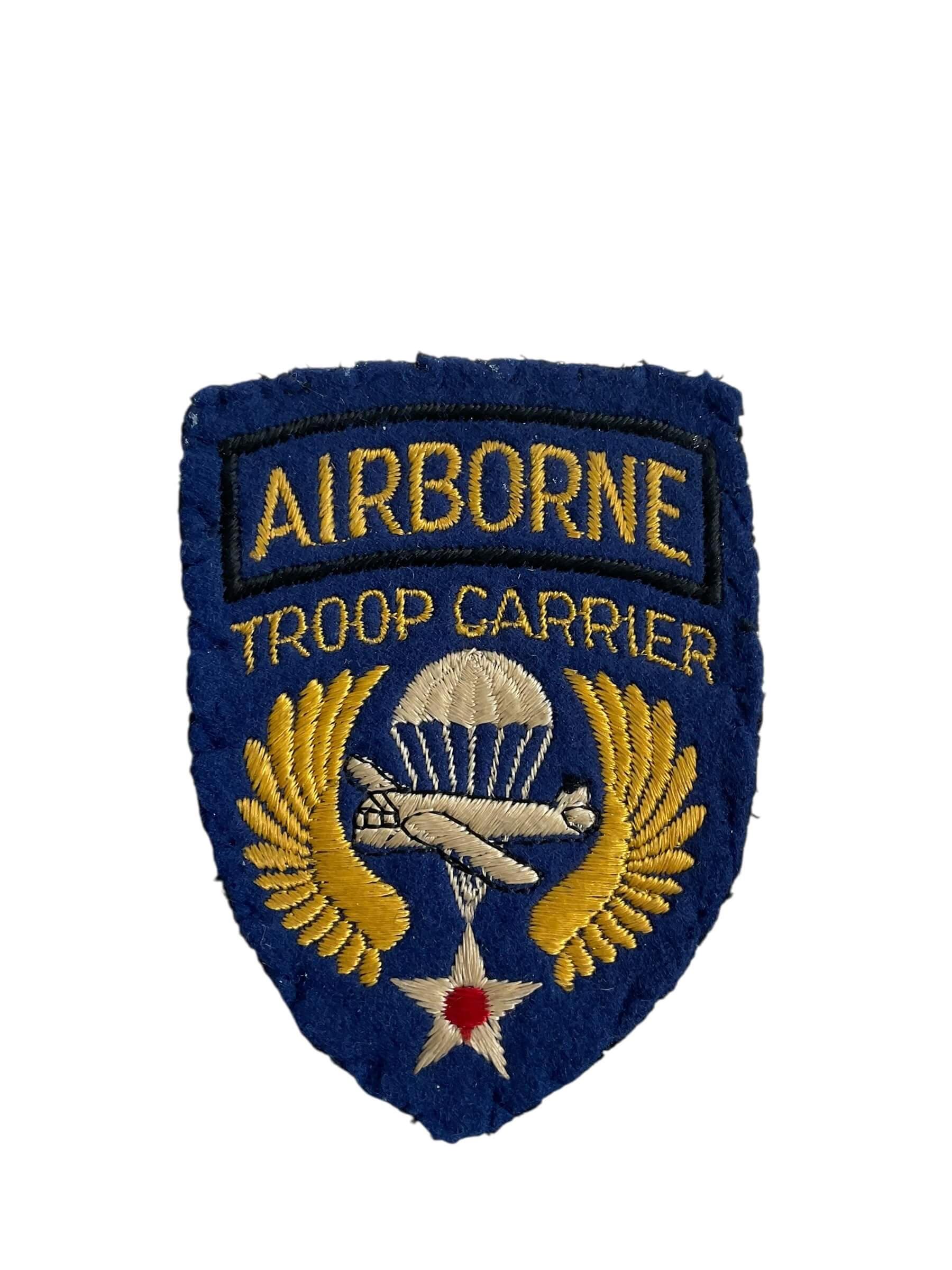 WWII期 Providence Stock Co. US Army Air C WW2 US Airborne Troop Carrier Shoulder Sleeve Insignia SSI