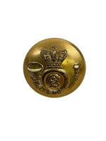 Canadian Queen's Own Rifles QOR Medium Size Officers Button Gilt