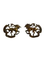 Canadian Mississauga Horse Collars Insignia Pair