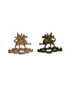 WW2 Canadian Frontenac Regiment Collars Insignia Pair
